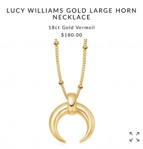 NWT Missoma Lucy Williams Large Horn necklace